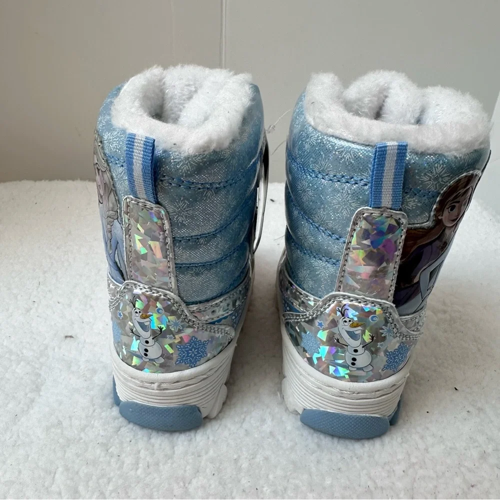 Toddler Disney Frozen Shimmering Blue Snow Boots